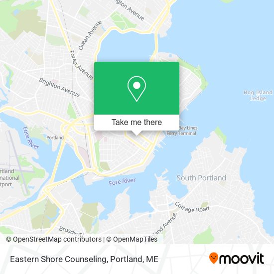 Eastern Shore Counseling map