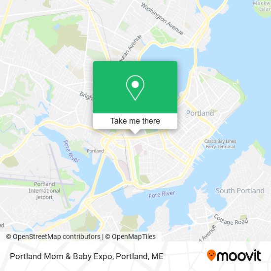 Portland Mom & Baby Expo map