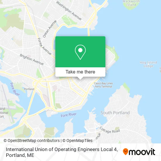 International Union of Operating Engineers Local 4 map