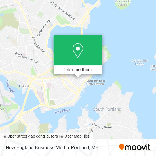 New England Business Media map