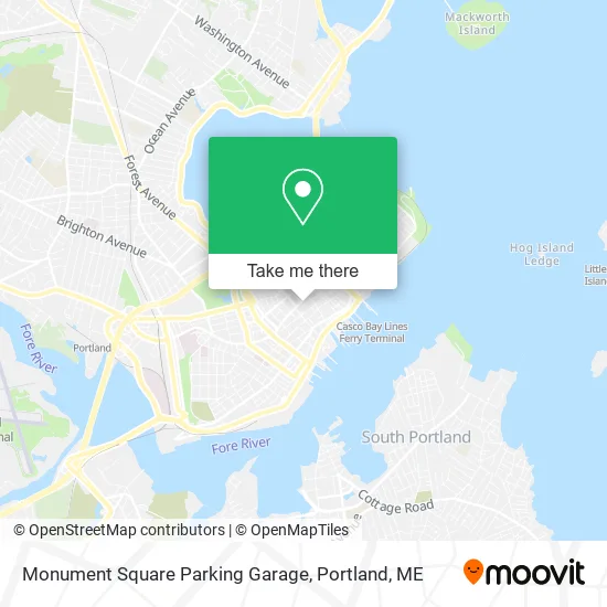 Mapa de Monument Square Parking Garage