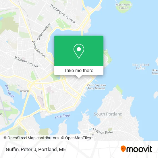 Guffin, Peter J map