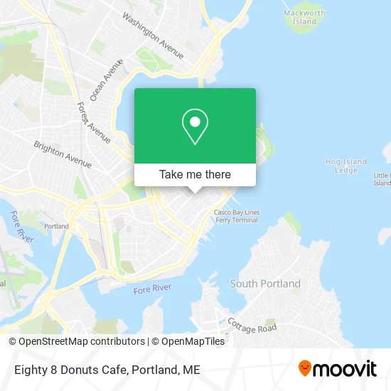 Eighty 8 Donuts Cafe map