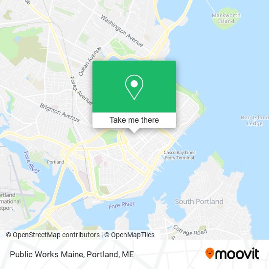 Public Works Maine map