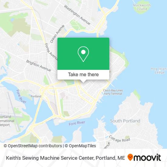 Keith's Sewing Machine Service Center map