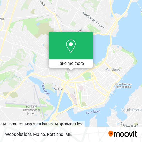 Websolutions Maine map
