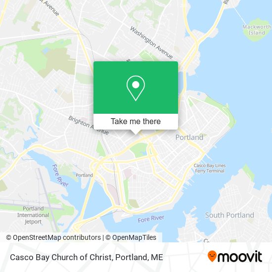 Casco Bay Church of Christ map