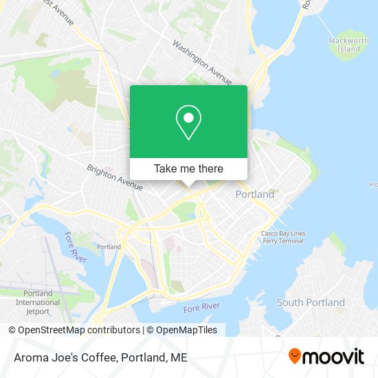 Mapa de Aroma Joe's Coffee