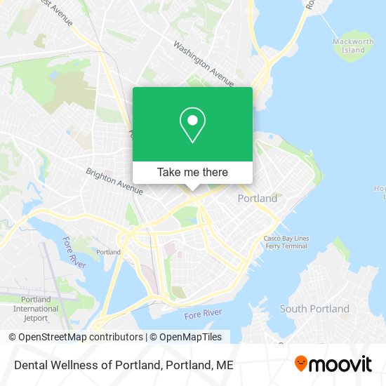 Dental Wellness of Portland map