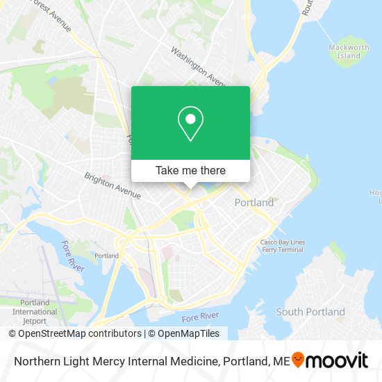 Northern Light Mercy Internal Medicine map