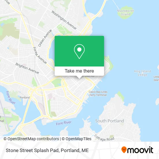 Stone Street Splash Pad map