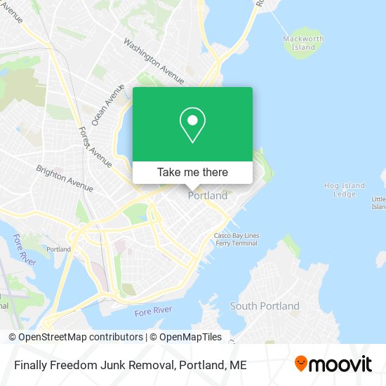 Finally Freedom Junk Removal map