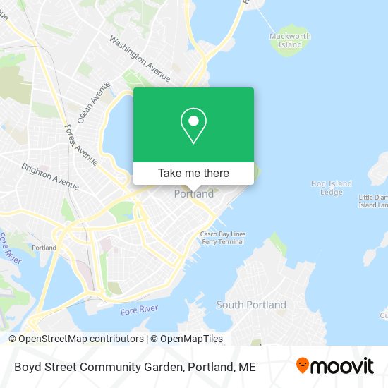 Mapa de Boyd Street Community Garden
