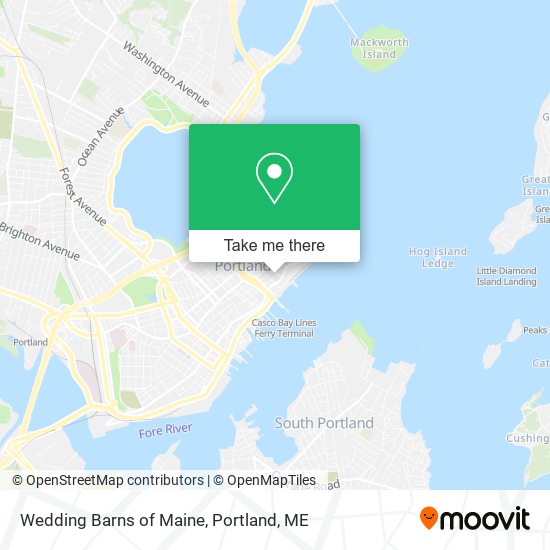 Mapa de Wedding Barns of Maine