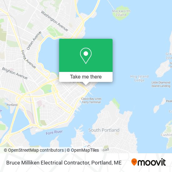 Bruce Milliken Electrical Contractor map