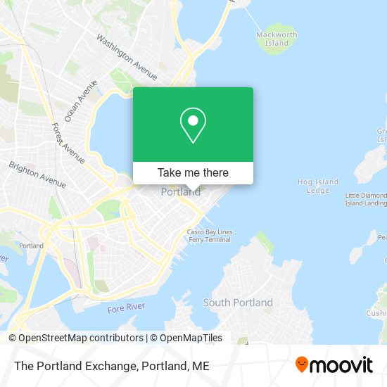 The Portland Exchange map