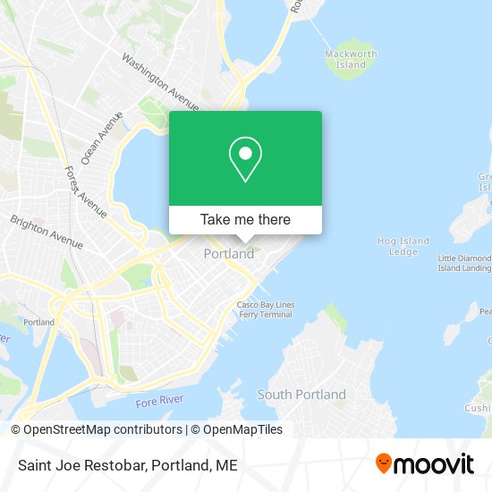 Saint Joe Restobar map