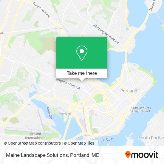 Maine Landscape Solutions map
