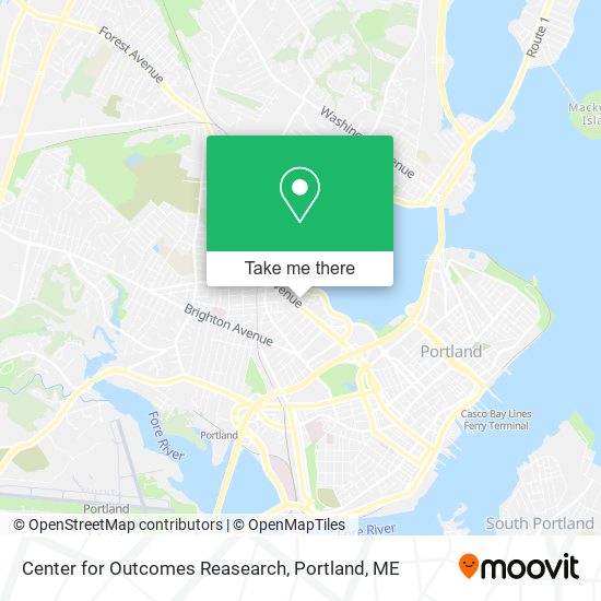 Center for Outcomes Reasearch map