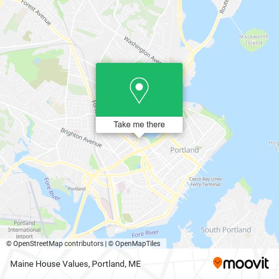 Maine House Values map