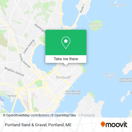 Portland Sand & Gravel map