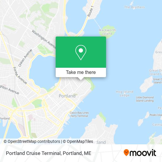 Mapa de Portland Cruise Terminal