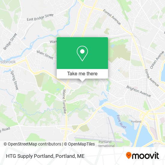 HTG Supply Portland map