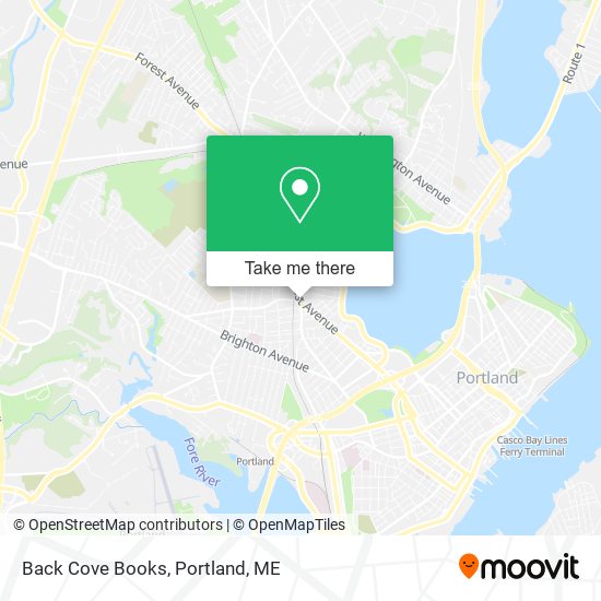 Back Cove Books map