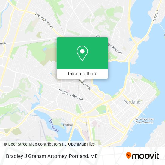 Bradley J Graham Attorney map