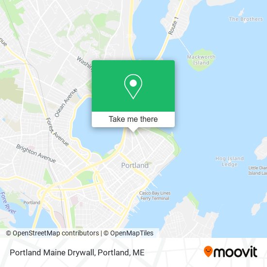 Portland Maine Drywall map