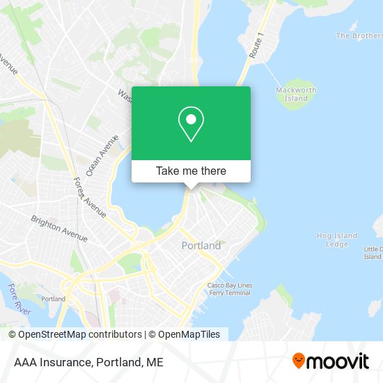 Mapa de AAA Insurance