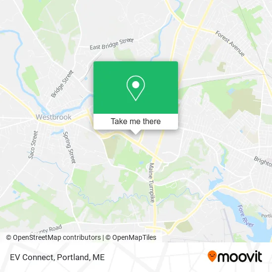 EV Connect map