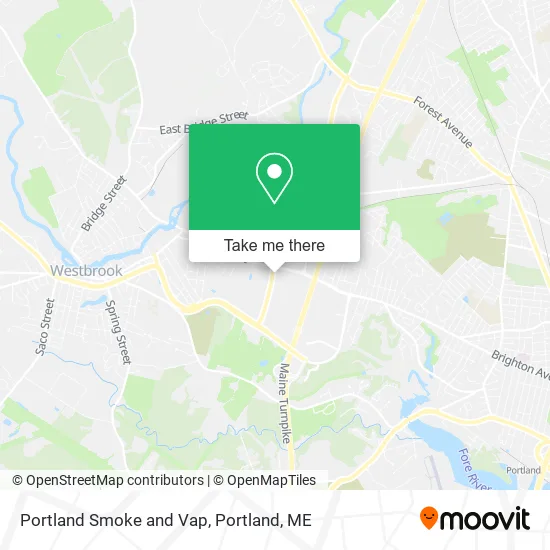 Mapa de Portland Smoke and Vap