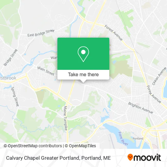 Calvary Chapel Greater Portland map