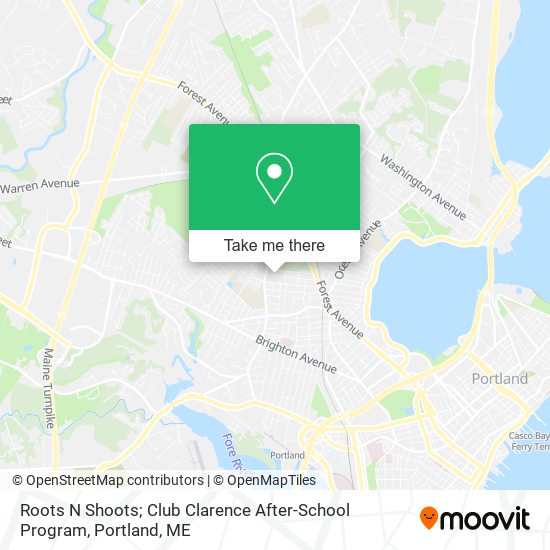 Roots N Shoots; Club Clarence After-School Program map