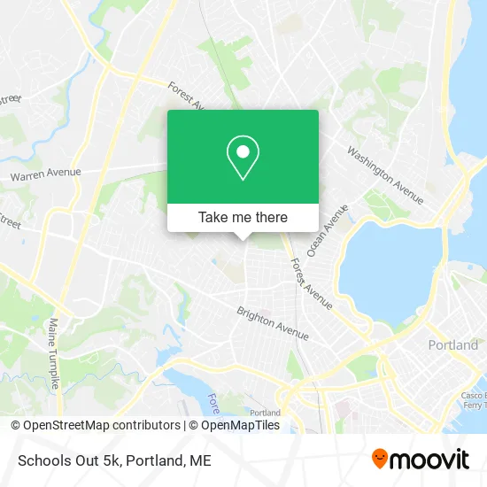Schools Out 5k map