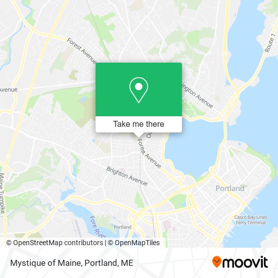 Mystique of Maine map