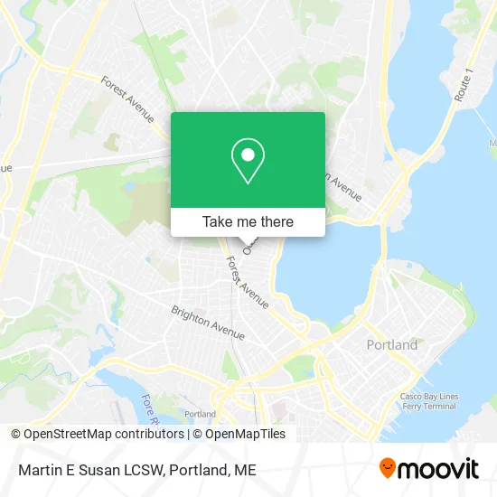 Martin E Susan LCSW map