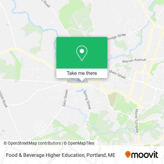 Food & Beverage Higher Education map