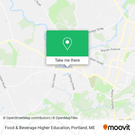 Mapa de Food & Beverage Higher Education