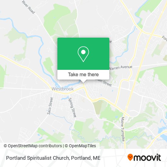 Portland Spiritualist Church map