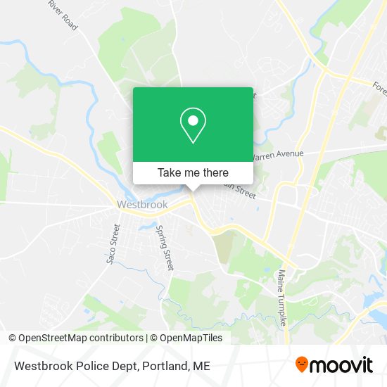 Westbrook Police Dept map