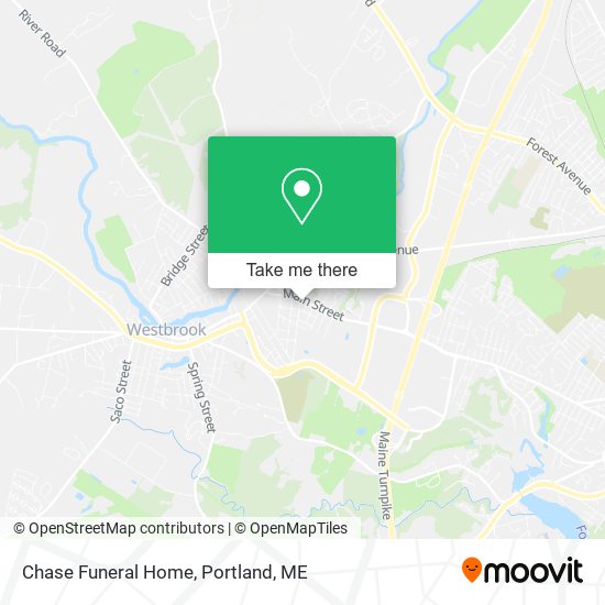 Chase Funeral Home map