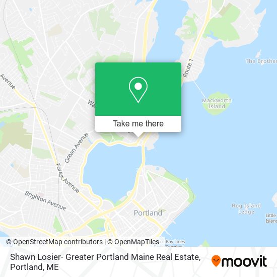 Shawn Losier- Greater Portland Maine Real Estate map