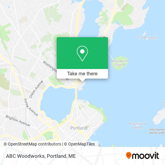ABC Woodworks map