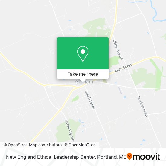 New England Ethical Leadership Center map