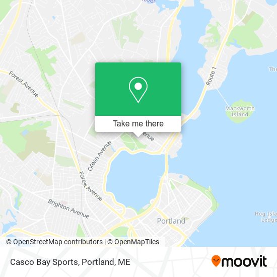 Casco Bay Sports map