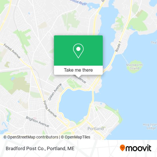 Bradford Post Co. map