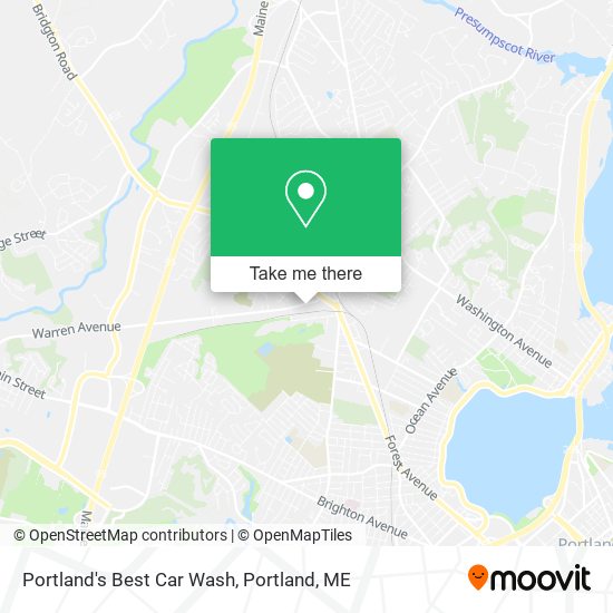 Portland's Best Car Wash map