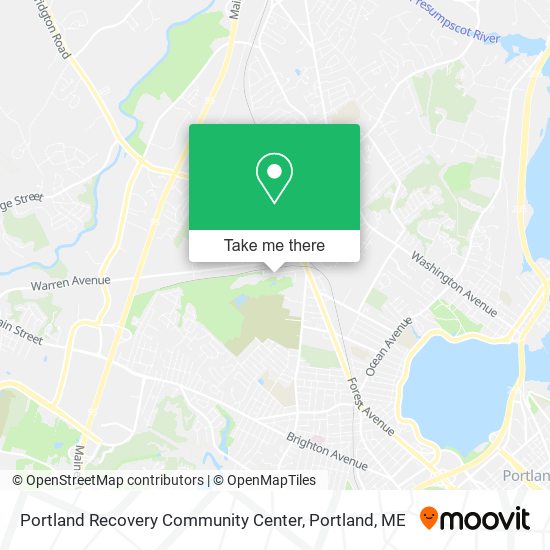 Mapa de Portland Recovery Community Center